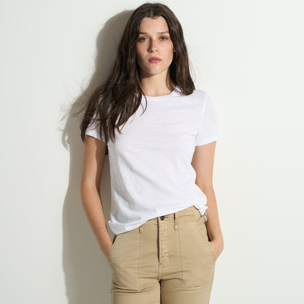 Womens Tyler Slub Tee WKTP0011 White