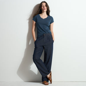 Womens Tyler V Neck Tee WKTP0012 Seaport