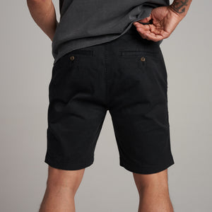 Mens Walsh Twill Short MWSR0001 Washed Black