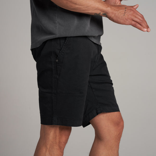 Mens Walsh Twill Short MWSR0001 Washed Black