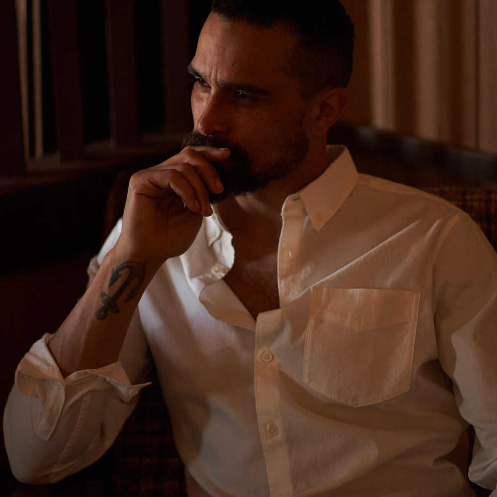 Mens Henrick Oxford Shirt MWTP0019 White