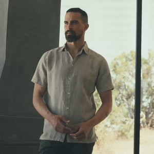 Lyons Short Sleeve Linen Shirt