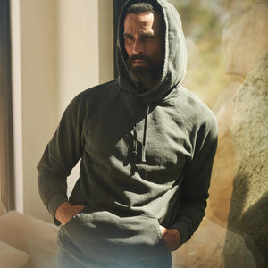 Mens Barton Terry Raglan Hoodie MKLT0002 Faded Black