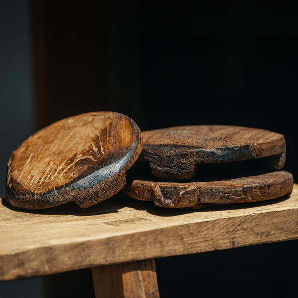 Home Vintage Wood Chapati HWPL0003 S