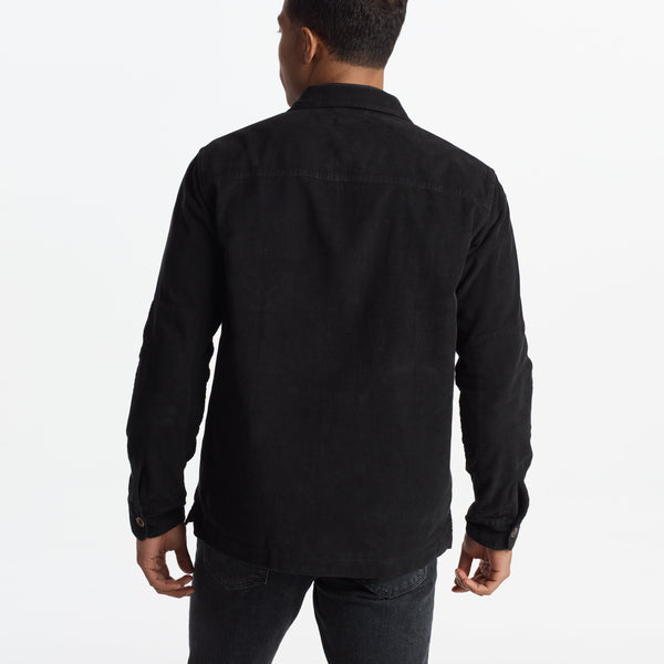 Mens Odessa Cord Field Jacket MWOW0002 Black