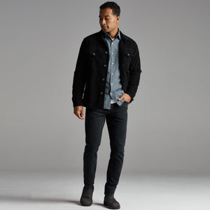 Mens Odessa Cord Field Jacket MWOW0002 Black