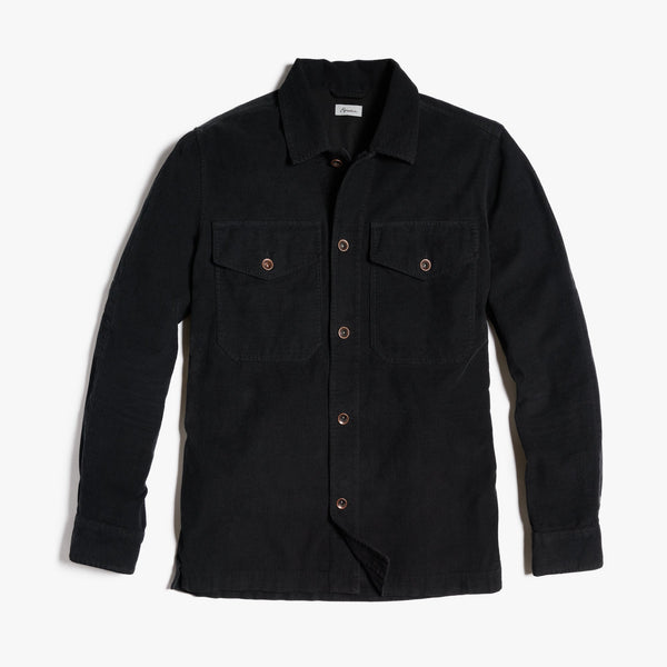 Mens Odessa Cord Field Jacket MWOW0002 Black