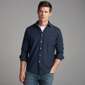Mens Pecos Chambray Shirt MWTP0002 Overdyed Indigo