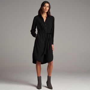 Womens Anna Shirt Dress WWDR0002 Black