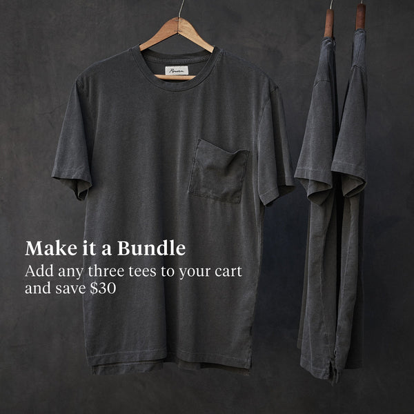 Mens Asher Pocket Tee MKTP0001 Faded Black