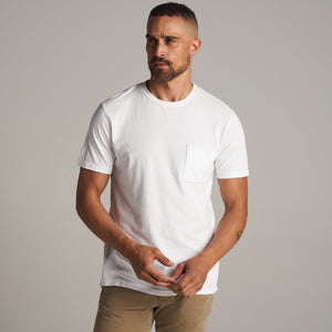 Mens Asher Pocket Tee MKTP0001 White