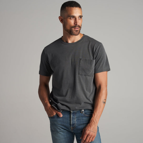 Mens Asher Pocket Tee MKTP0001 Faded Black