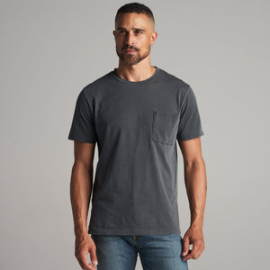 Mens Asher Pocket Tee MKTP0001 Basalt