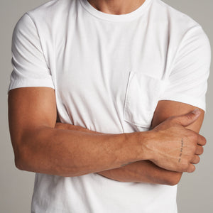 Mens Asher Pocket Tee MKTP0001 White
