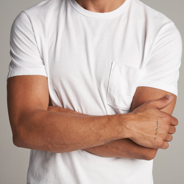 Mens Asher Pocket Tee MKTP0001 White