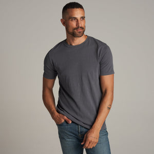 Mens Asher Standard Slub Tee MKTP0011 Basalt