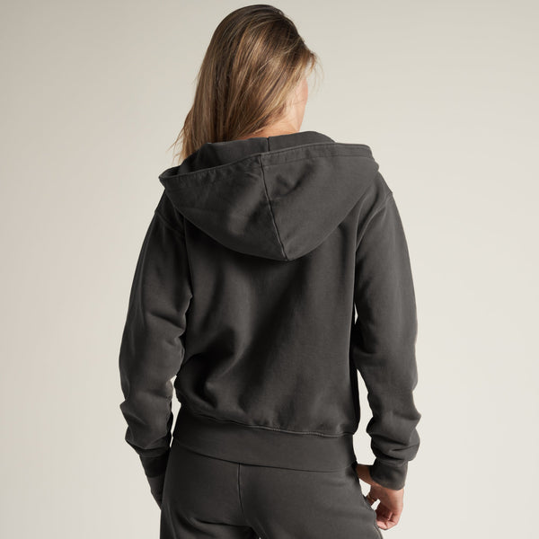 Womens Avery Classic Terry Hoodie WKLT0005 Faded Black