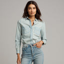 Womens Cheyenne Chambray Shirt WWTP0002 Washed Indigo