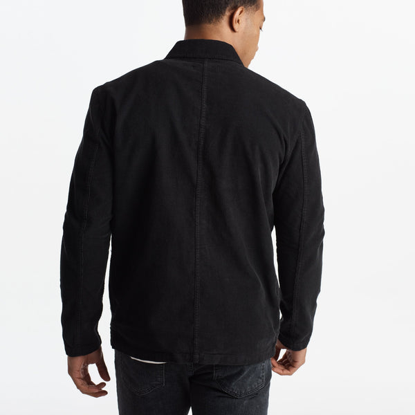 Mens Duncan Cord Chore Jacket MWOW0001 Black