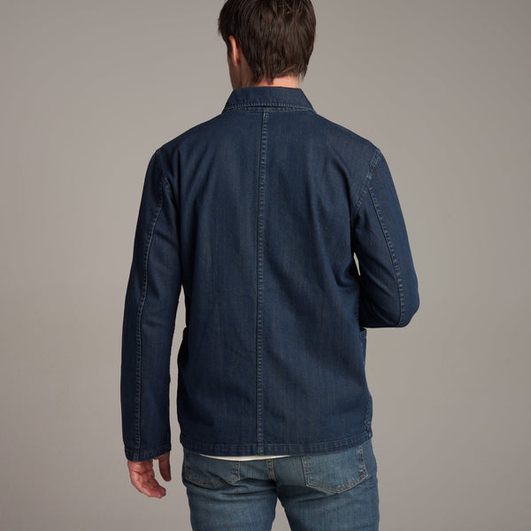 Mens Duncan Denim Chore Jacket MWOW0005 Indigo