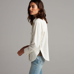 Womens Florence Western Heritage Twill Shirt WWTP0003 Vintage White