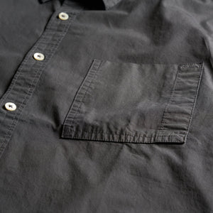 Mens Houston Short Sleeve Poplin Shirt MWTP0003 Faded Black
