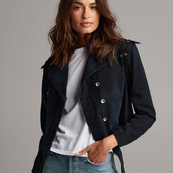 Womens Jamie Cropped Denim Moto WWOW0002 Overdyed Black