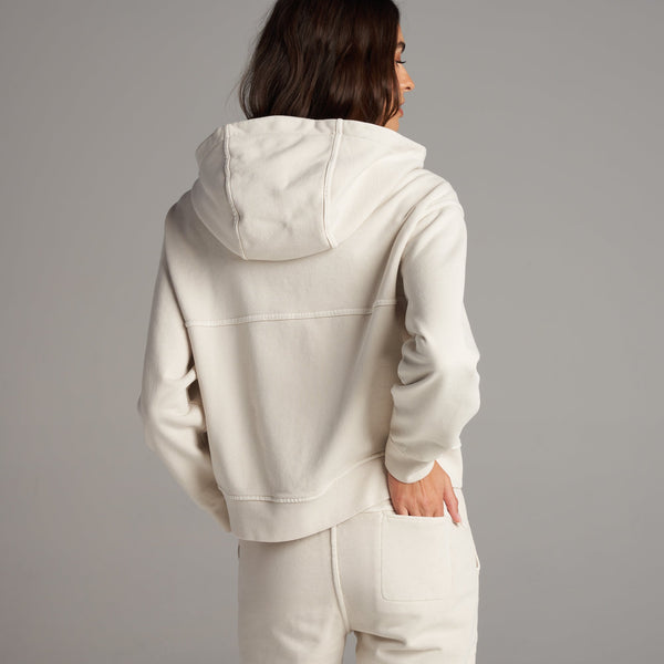 Womens Josephine Quarter Zip Pullover Hoodie WKLT0004 Oat
