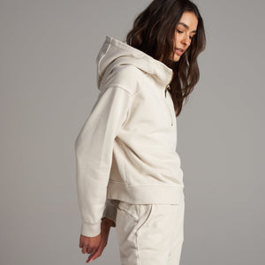 Womens Josephine Quarter Zip Pullover Hoodie WKLT0004 Oat