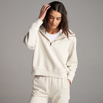 Josephine Quarter Zip Pullover Hoodie - Rowan