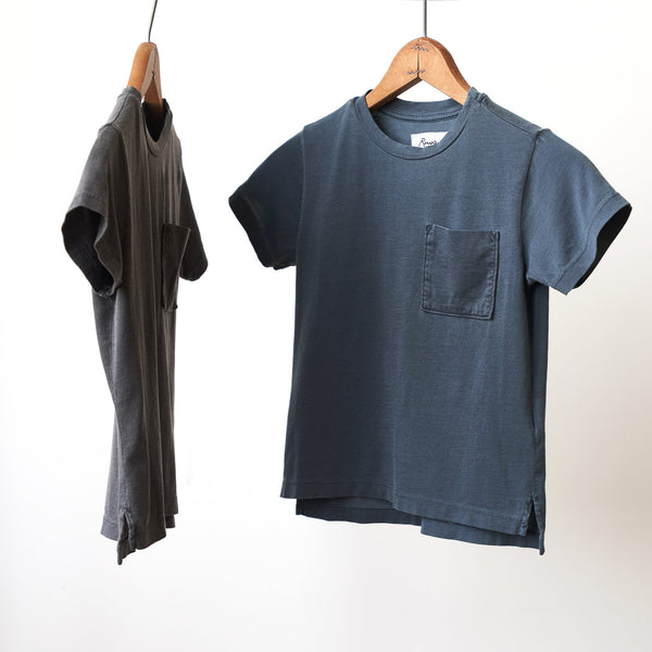 Kids Kids Asher Pocket Tee BKTP0001 Faded Black