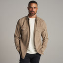 Mens Leeds Double Layer Cotton Gauze Shirt MWTP0010 Stone