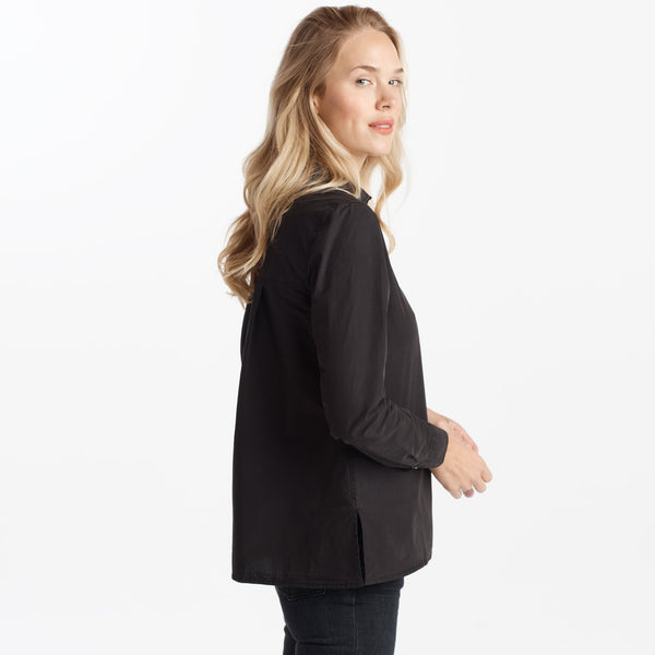 Womens Monroe Poplin Shirt WWTP0001 Black