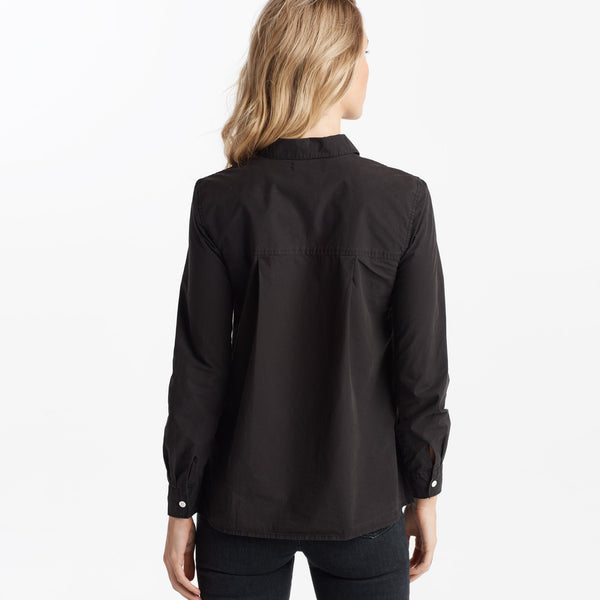 Womens Monroe Poplin Shirt WWTP0001 Black