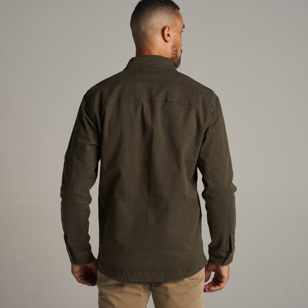 Mens Odessa Mid-Century Twill Field Jacket MWOW0003 Olive