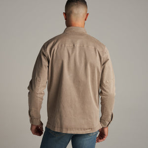 Mens Odessa Mid-Century Twill Field Jacket MWOW0003 Stone