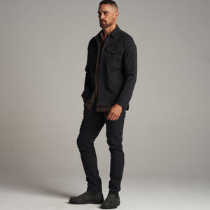Mens Odessa Mid-Century Twill Field Jacket MWOW0003 Faded Black