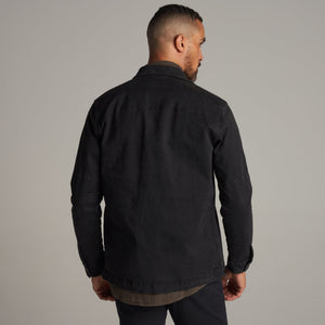 Mens Odessa Mid-Century Twill Field Jacket MWOW0003 Faded Black
