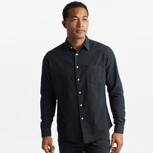 Mens Pecos Chambray Shirt MWTP0002 Black