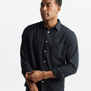 Mens Pecos Chambray Shirt MWTP0002 Black
