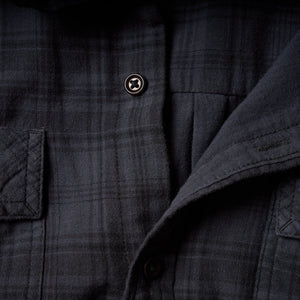 Mens Redding Long Sleeve Plaid Shirt MWTP0006 Midnight Plaid