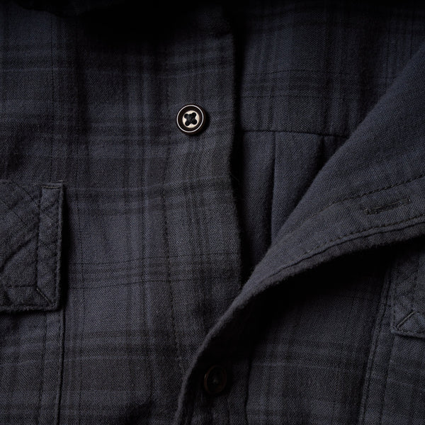 Mens Redding Long Sleeve Plaid Shirt MWTP0006 Midnight Plaid