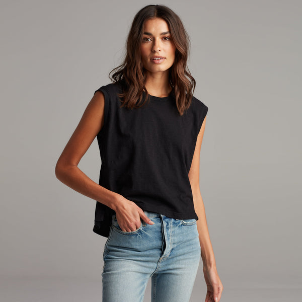 Womens Savannah Muscle Tank WKTP0009 Black