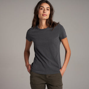 Womens Tyler Slub Tee WKTP0011 Faded Black