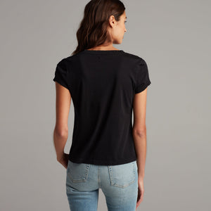 Womens Tyler V Neck Tee WKTP0012 Black